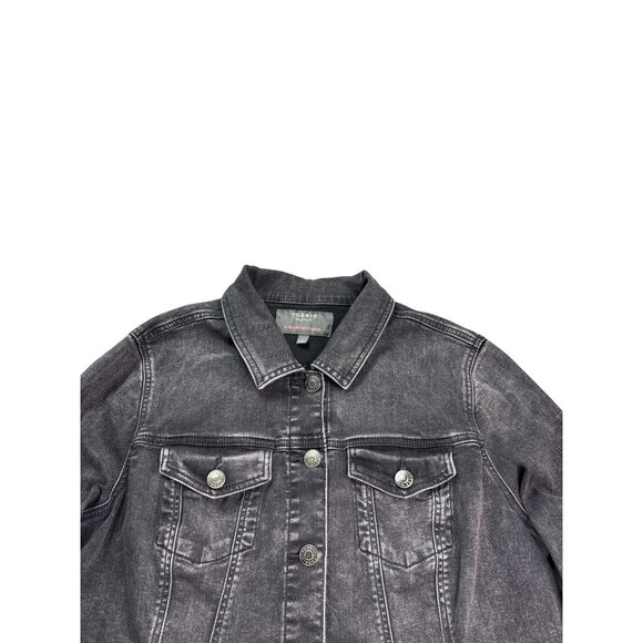 Torrid Womens Denim Jacket Size 1 (US 1X) Black Cotton Blend - Picture 2 of 7